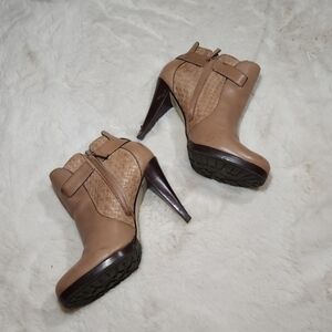 Cole Haan Tan Heeled Boots